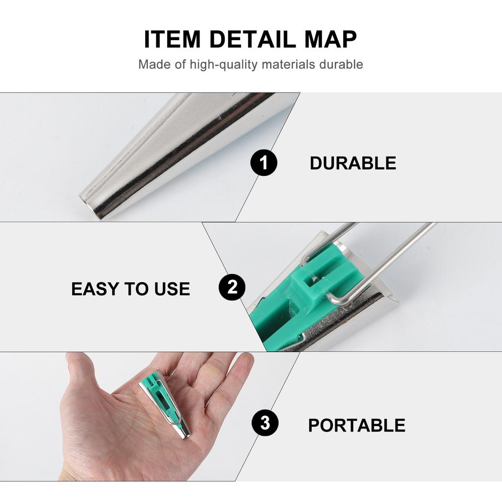 Bias Tape Maker Kit Fabric Sewing Quilting Binding Tool Green 6Mm Precision Folder for Craft Sewing Projects Tape Maker Set
