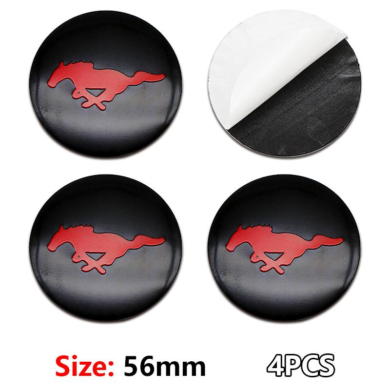 For Ford Mondeo Focus 2 3 4 Mustang Fiesta ecosport Kuga 4Pc 56mm 60mm Car Styling Wheel Center Cap Hub Covers Badge Accessories