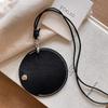 Корейское женское кожаное магнитное ожерелье в виде очков - модный и портативный аксессуар для поездок на работу