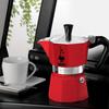 Cafetiere italienne - Bialetti - Moka Express - 3 Tasses - Rouge - Aluminium poli