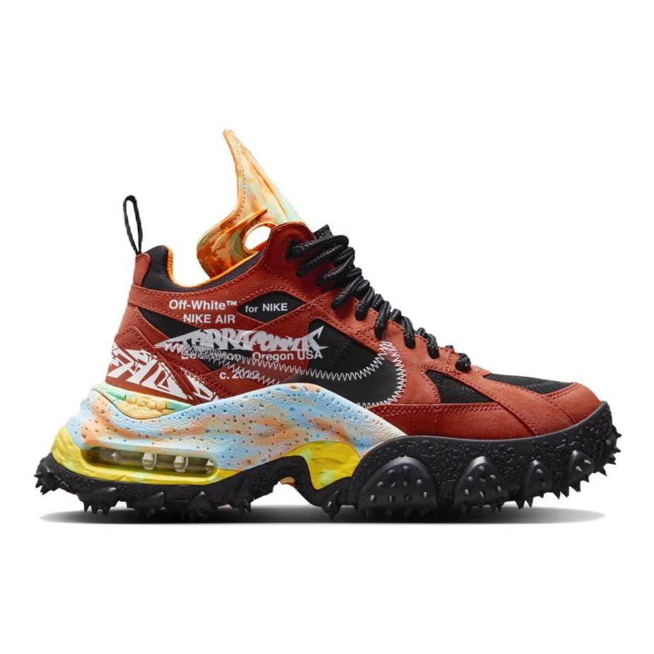 Off-White x Nike Air Terra Forma Mantra Orange Унисекс Кроссовки Черные Прозрачные DQ1615-800