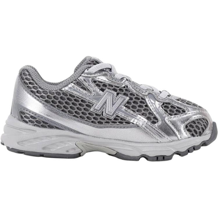 New Balance NB 740 Универсальные Удобные Нескользящие Износостойкие Дышащие Низкие Кроссовки для Ходьбы Детские кроссовки Серебристо-Серые IZ740MG