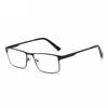 Leg Elderly Presbyopia Glasses Men Square Metal Large Frame Reading Spring Blue Light Blocking Eye Protection Eyeglasses
