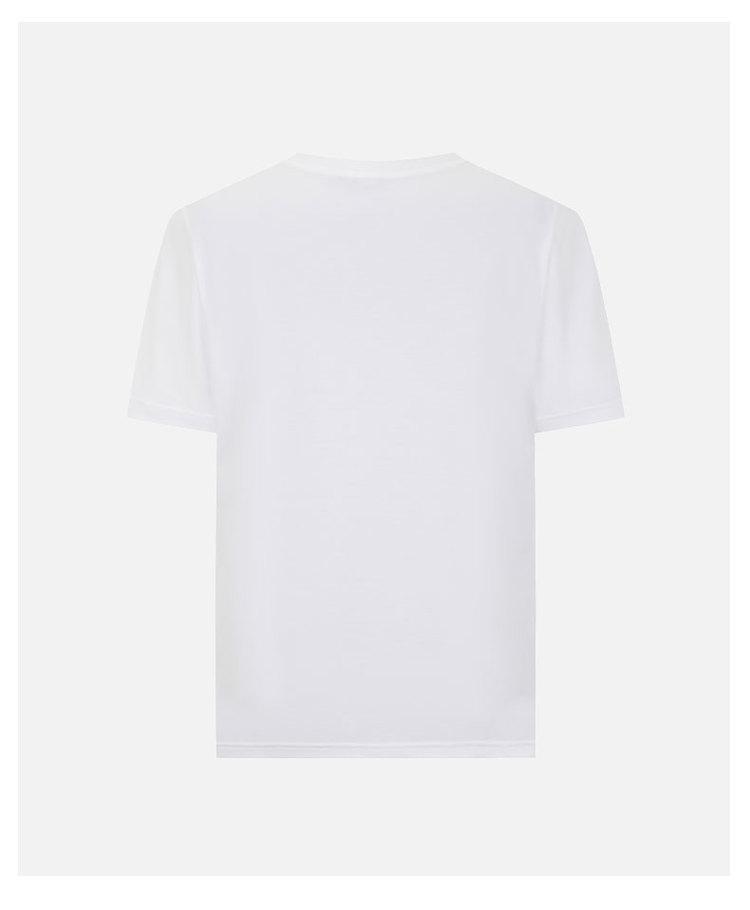 [Skin friendly and comfortable cartoon pattern] Spring and summer exquisite embroidery daily versatile men's round neck short sleeved T-shirt