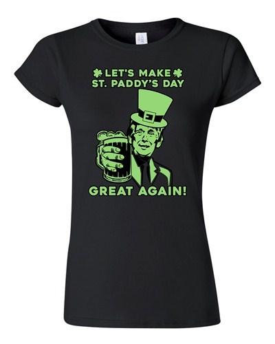 Junior Let's Make St. Paddy's Day Great Again Beer Party Funny DT T-Shirt Tee Unisex T-Shirt