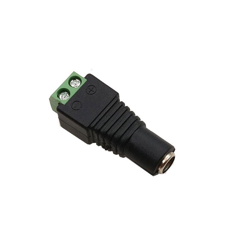 Female Male DC Connector 2.1*5.5mm 2 or 5pcs Led Power Jack Adapter Plug Cable Connector For 5050/5730 LED Strip Light Lamp CCTV