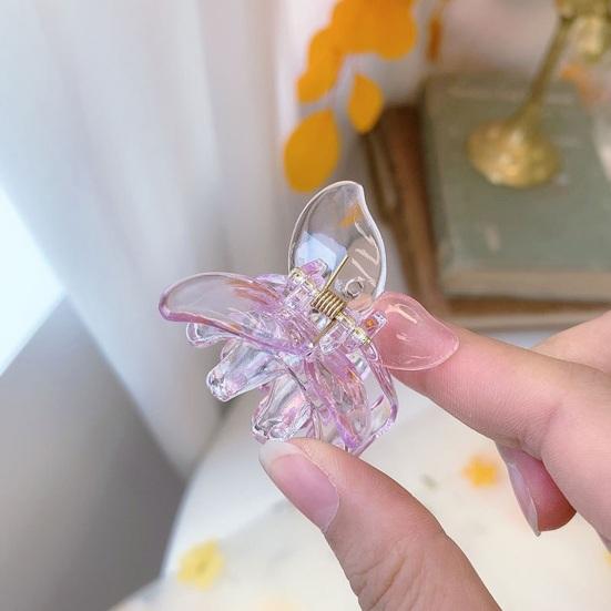 Женская шпилька-бабочка, коготь для волос, прозрачная 3D противоскользящая легкая декоративная челка, зажим для волос, инструмент для укладки волос, женские аксессуары для волос, детские головные уборы