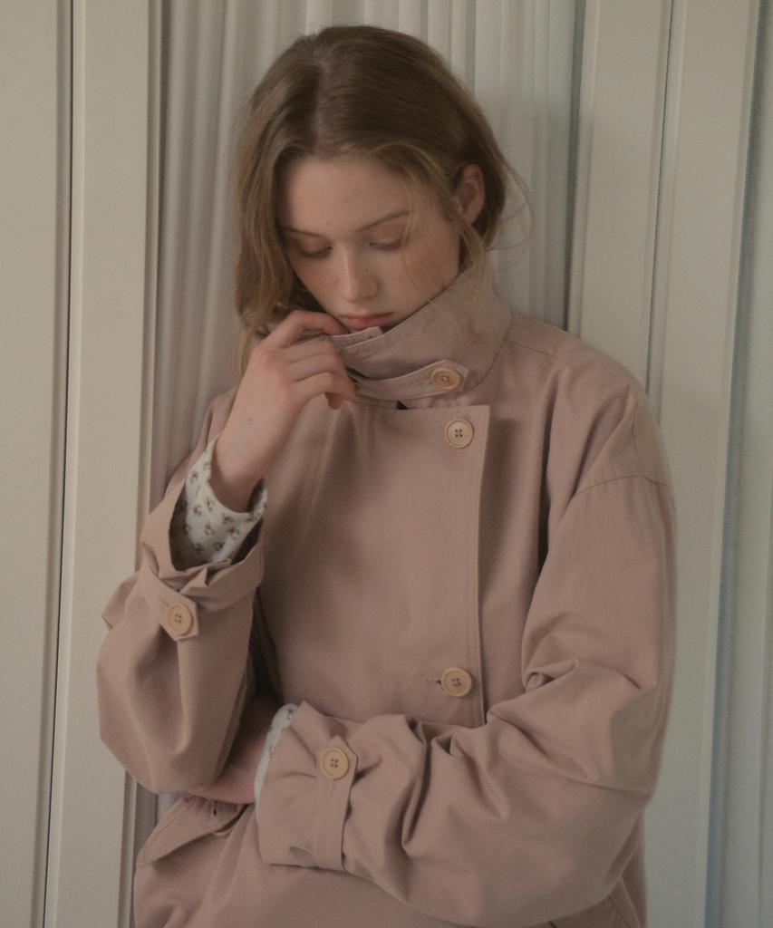 OURNOSTALGIA Mabel Trench Blouson Jacket_Pink(Ocb6Ot01)