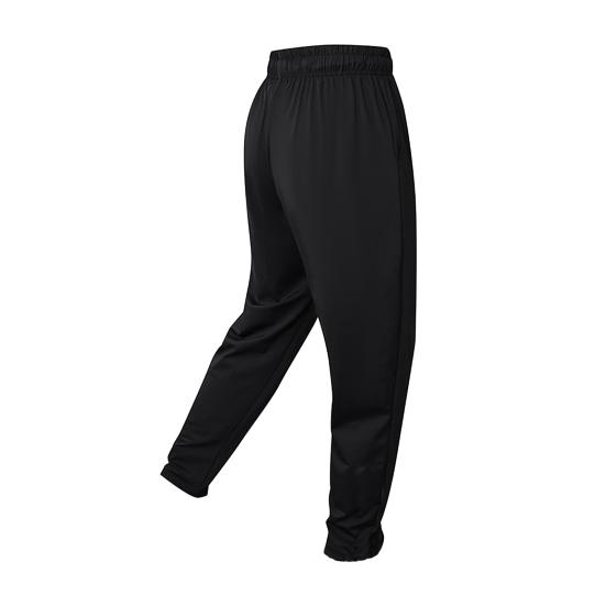 Men Jogging Pants Drawstring Elastic Waist Slim Fit Training Trousers with Pockets Solid