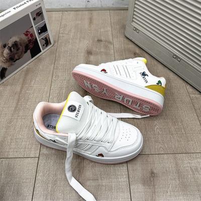 Нишевые толстоподошвенные цветные кроссовки женские оригинальные универсальные студенческие повседневные кеды весенние новые