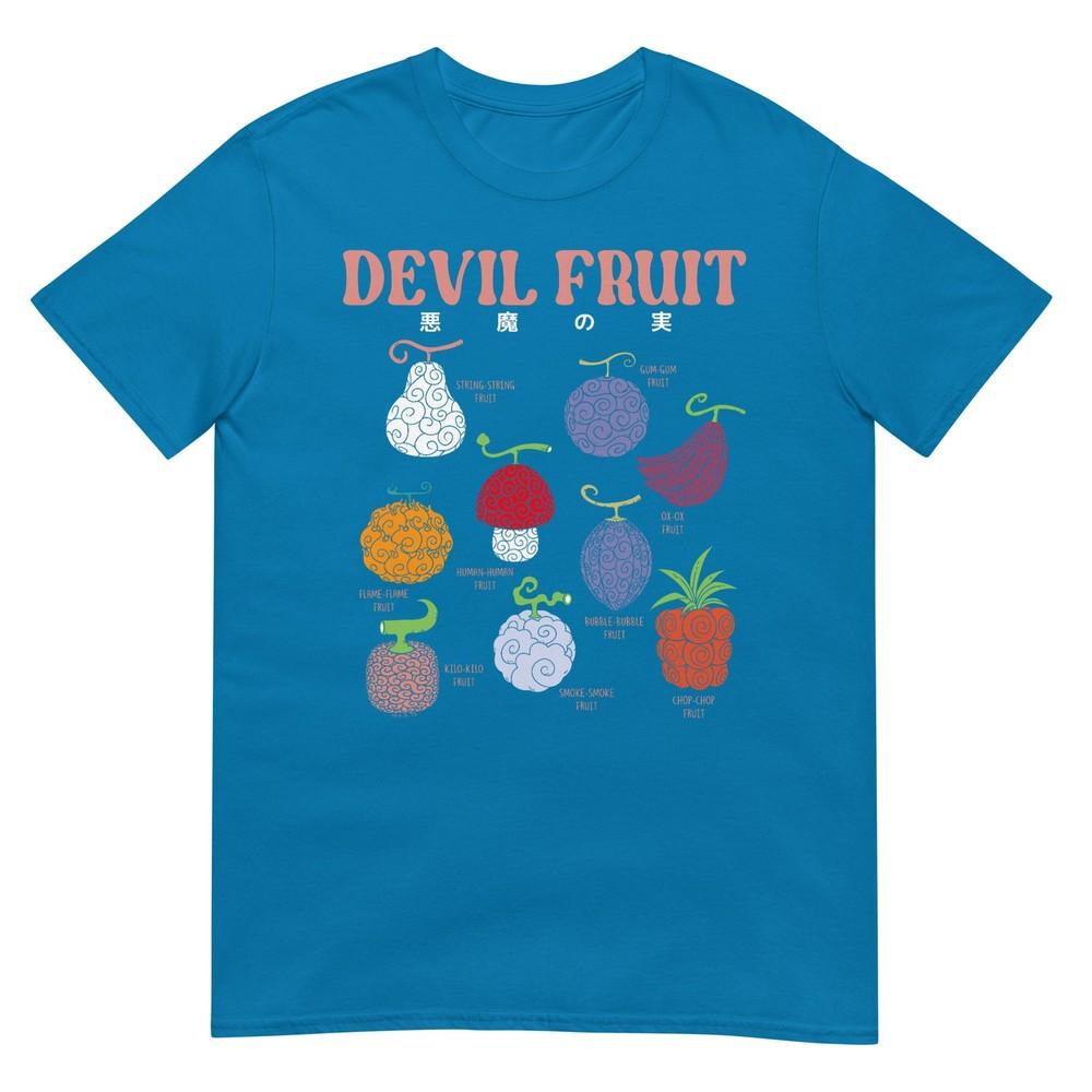 One Piece Anime Devil Fruit Varieties Illustration TShirt
