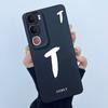 For Vivo Y21d Case Cover Lucky Initial Letter Silicone Soft Matte Phone Bumper for Vivo Y21d Y 21d VivoY21d 4G 5G 2025 Casing