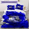 Everton FC Pattern Bedding uilt Set uilt Cover Pillowcase Home Decoration Birthday Gift (1 * duvet cover + 2 * pillowcase  without core)41