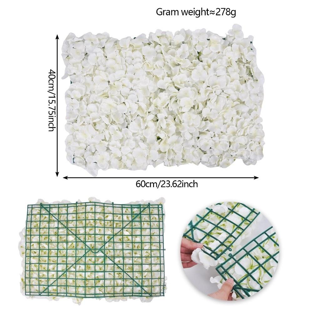 33x33cm Panel Rose Flower Wall 3D Rose Artificial Flower Backdrop  Birthday Party