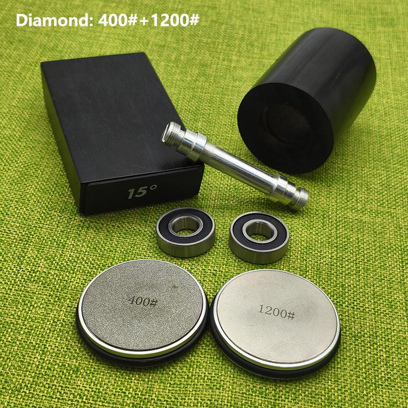 Роликовая точилка для ножей Двусторонняя алмазная точилка 15_20° градусов Магнитный угловой ролик для заточки для кухни