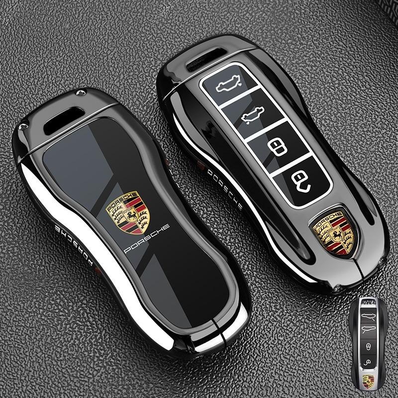 AFEBO1 Zinc Alloy Car Key Case Fob Cover Protector Shell for Porsche Panamera Carman Macan Bobst Cayenne 911 970 981 991 996 92A 2017
