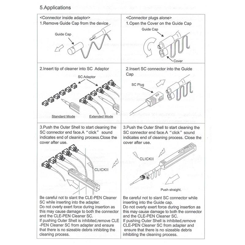 2,5 мм Ручка Тип Очиститель Оптического Волокна Очиститель Одним Кликом Инструмент для Очистки Оптического Волокна