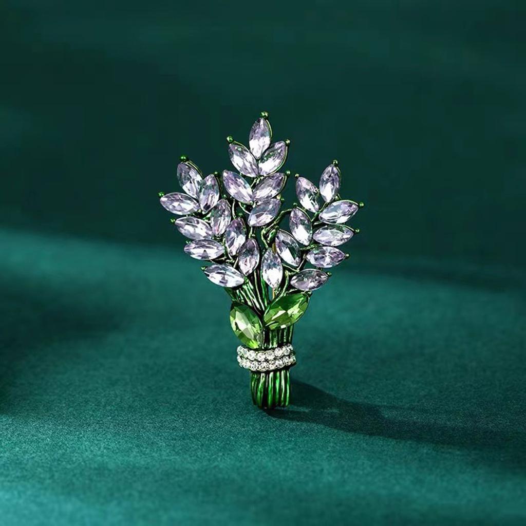 Брошь «Букет лаванды», высококачественный ретро-цветок на грудь, High-end Sense, булавка, аксессуары для одежды