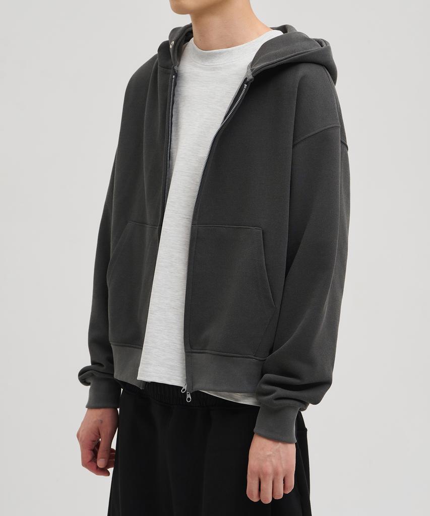 Xero Pigment Crop Zip-Up Hoodie