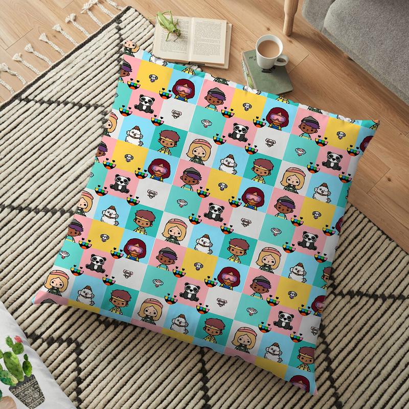 Чехол для подушки Toca Life World, наволочка Toca Boca для домашнего стула, детская комната, мягкая декоративная наволочка 45*45 см