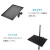 ENN LLC Clamp-on Tray Microphone Stand, Metal, with Mounting Clamp