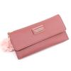 Длинный женский кошелек Женские кошельки Мягкая ПУ кожа Кошелек для мобильного телефона для женщин Большая вместимость Роскошный Элегантный Застежка-молния Клатч
