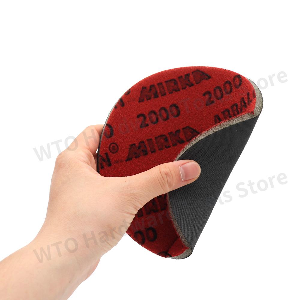 10PCS 6 Inch Abralon Sponge Sanding Disc Silicon Carbide Sponge Sandpaper 180-4000 Grit Elastic Polishing Sponge For Car
