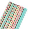 Copperboard Gift Wrap Paper Pack With Colorful Patterns For Special Occasions