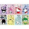 Наклейка-переодевалка Sanrio, Милый мультяшный персонаж для детей, Игрушка-пазл, Декорация DIY, Водонепроницаемая наклейка, Подарок