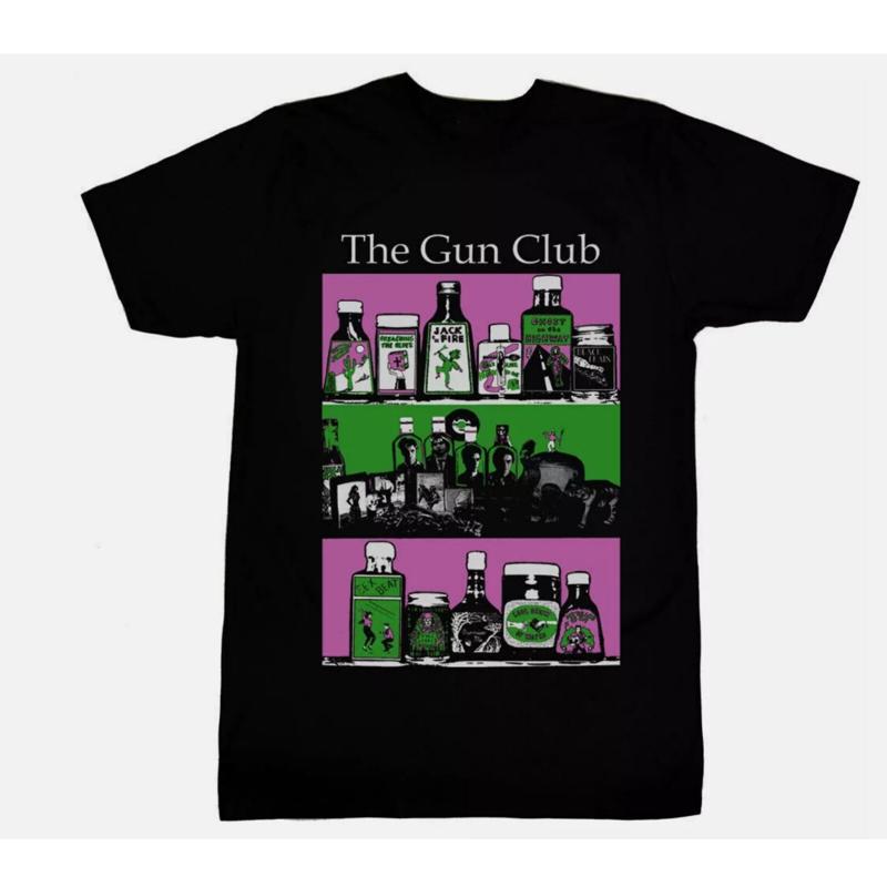 The Gun Club Band Heavy Cotton Black T Shirt Full Size