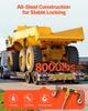 Ratchet Chain Binder, 5/16 in x 12.8 ft G80 Chains, 8000 lbs Working Load of Ratchet Load Binder, Chains and Binders Set, Tie Down Hauling Chain