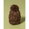 Daiso Knitted Drop Hat Brown