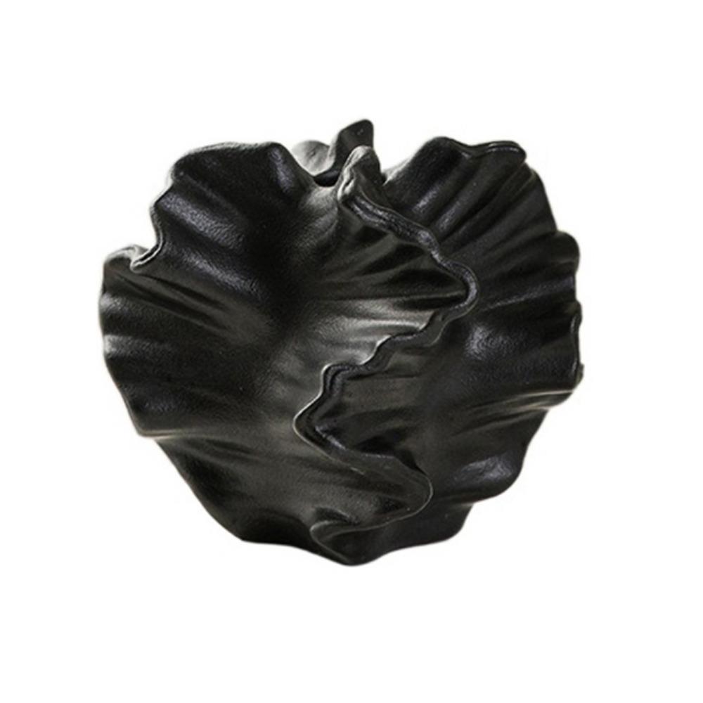 Petal Shape Hydroponics Flower Vase Fashion Ceramic Vase Geometric Wavy Vase  Home Accessories
