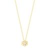 Official Necklace K18 Yellow Gold Diamond Flower Motif [Ester] Women's 0442-1344-0020-0000