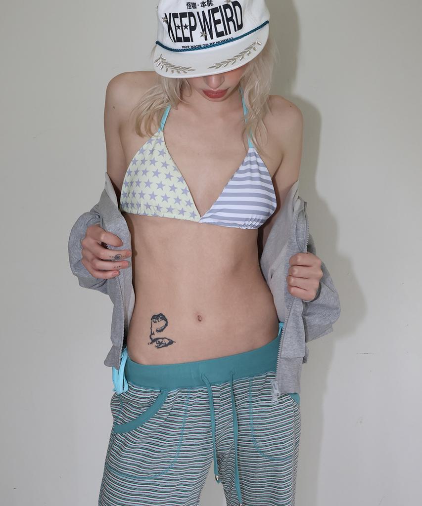 CRANK Candy Stripe Lounge Pants_Green