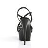 Women's Shoes High Heel Sandals Sexy Fashion Thin Heel Open Toe Cross Thin Band Black 15cm Heel 5cm Platform YKC