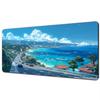 Sea Scenery Mouse Pad Desk Mat Mousepad Large Abstract Mouse Pad Gaming Deskmat with Lockedge Office Non-slip Carpet