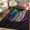 Attack On Titan Carpet Shingeki No Kyojin Printed Floor Mats Anime Carpet for Bedroom Living Room Children Room Cartoon Decor