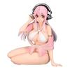 Super Sonico Noodle Stopper Figure White Bikini Ver.