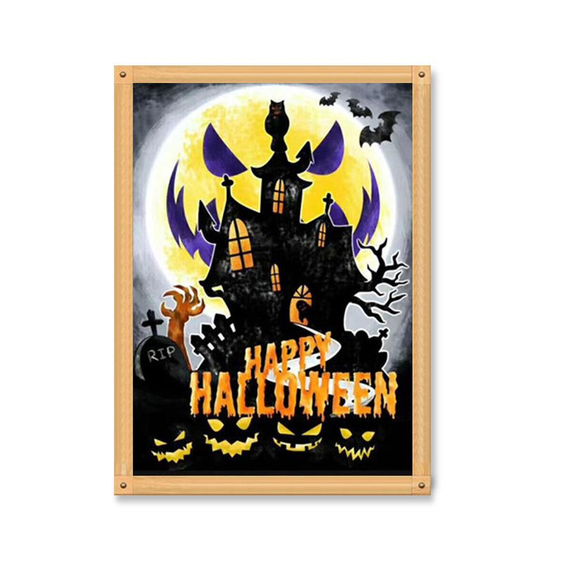 5D алмазная живопись полный алмаз Diy круглый алмаз Хэллоуин животное ручная работа Алмазная вышивка мозаика украшение дома подарок