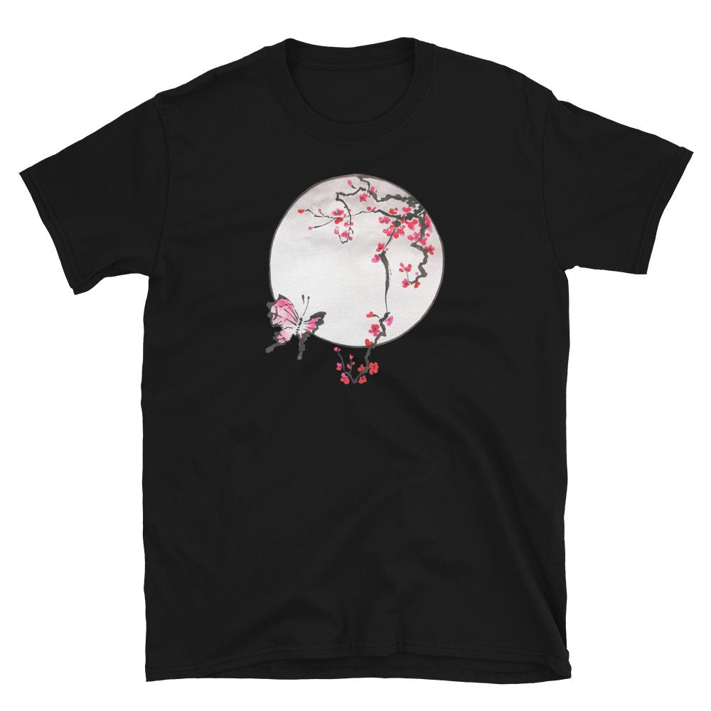 The Blossom and the Butterfly Cherry Blossom Graphic Print Tarot T-Shirt