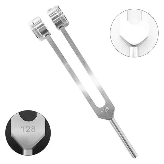 Tuning Fork Set 128hz/528hz Aluminum Alloy Sensory Tuning Fork with Hammer Yoga