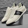 Leather Running Shoes for Men Casual Skate Shoes Sneakers-luxury Skateboard Trainers Free Shipping