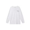 Calvin Klein Overlapping Letter Long-Sleeve T-Shirt Unisex Tops White J400192-YAF