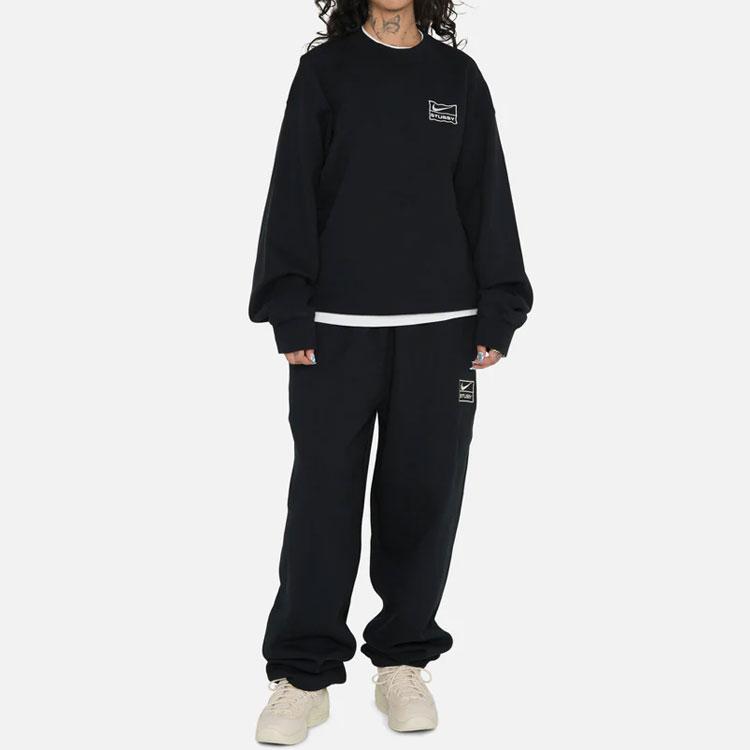 Nike X Stussy Стиранные спортивные штаны Унисекс Черный DO5297-010