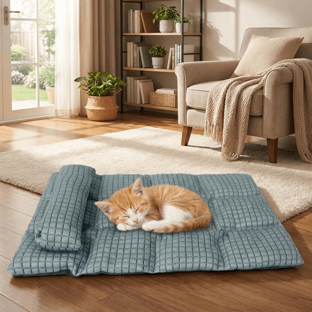 Folding Dog Sleeping Mat Breathable Pet Cool Bed Mat Universal Dog Cooling Mat Indoor Use