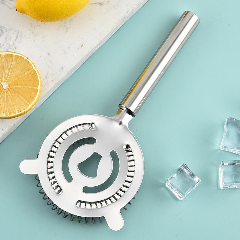 Фильтр для коктейлей из нержавеющей стали, фильтр для льда, барный фильтр класса люкс, профессиональные инструменты бармена, круглый сепаратор льда