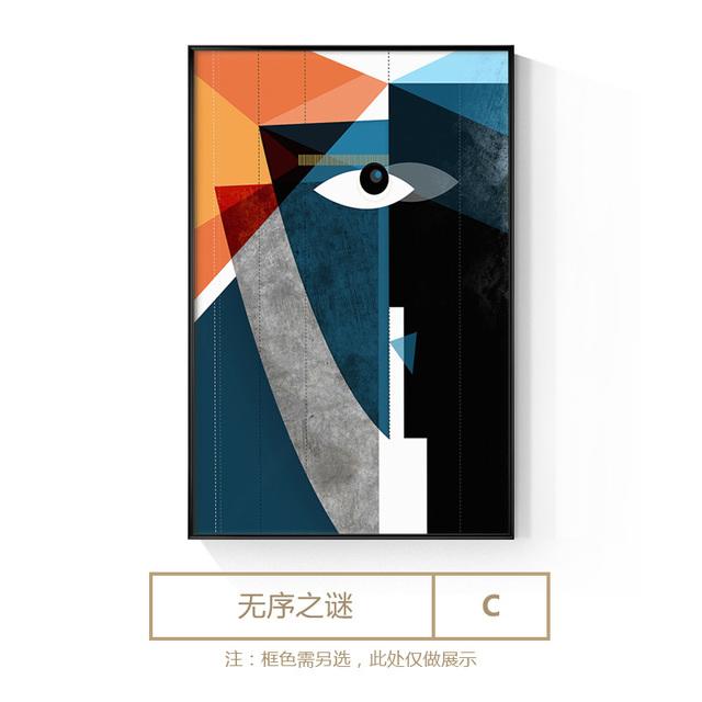 Абстрактные цветные геометрические картины на холсте, постеры и принты, креативные импрессионистские настенные художественные картины для гостиной, домашний декор