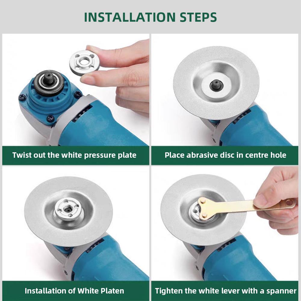 1 шт. Алмазные шлифовальные диски для стекла, шлифовальные и полировальные диски для плитки, отрезные диски, угловая шлифмашина, точилка для кухонных ножей и ножниц