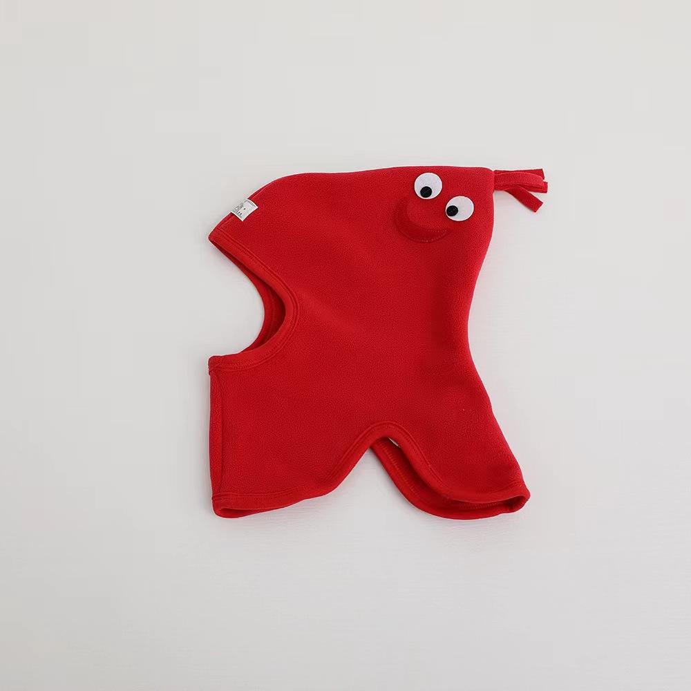 Милая детская шапка-чепчик, шарф, цельный мягкий флис, осень-зима, детские шапки-бини, теплые уши, защита шеи, детская кепка с героями мультфильмов